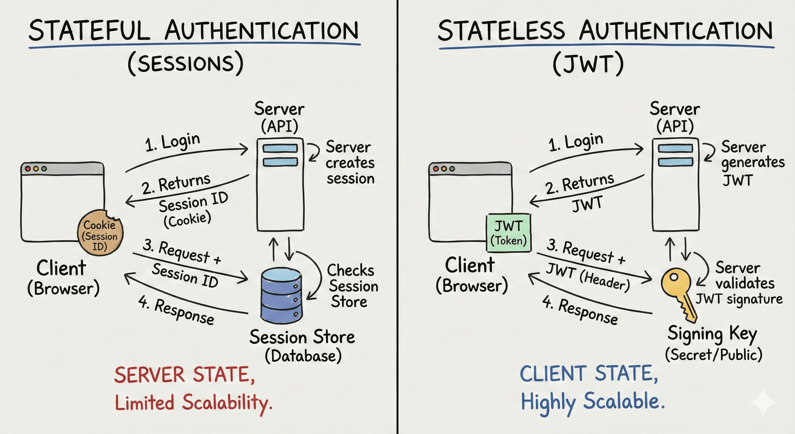 Stateless vs Stateful: Qual a melhor arquitetura de autenticação para o seu backend?